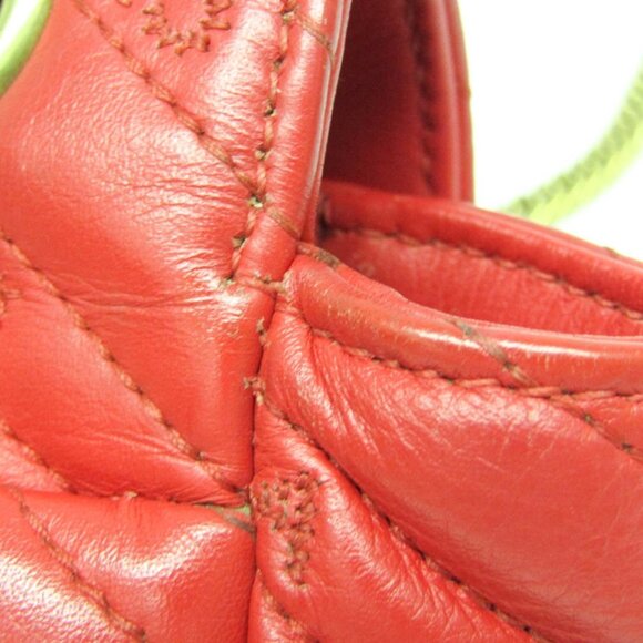 BALENCIAGA Red Leather Shoulder Bag - Picture 12 of 16